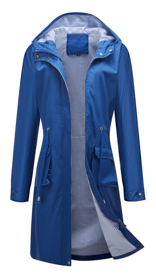 Casper long jacket- blue