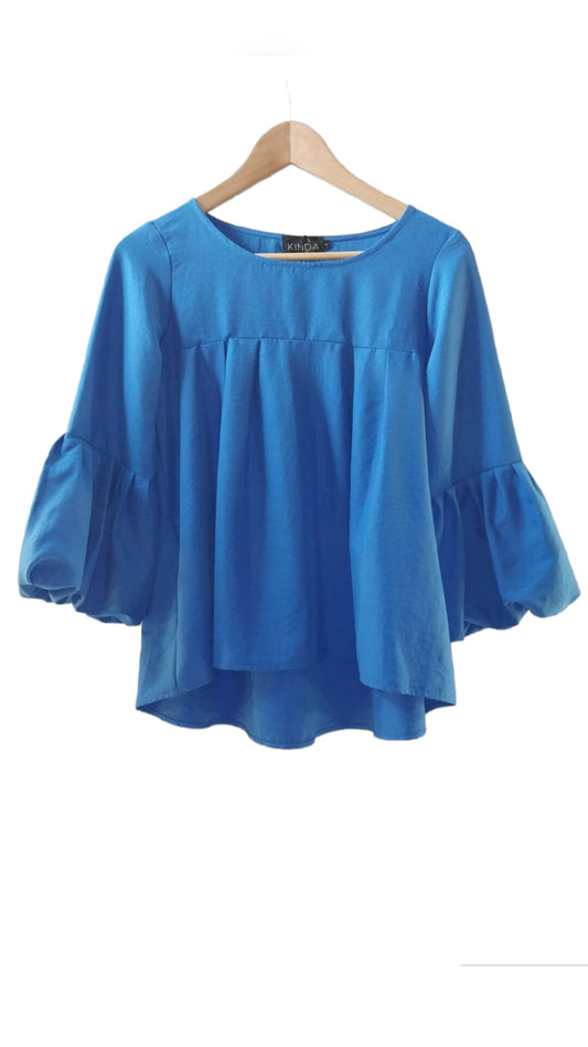 Peplum top- royal blue